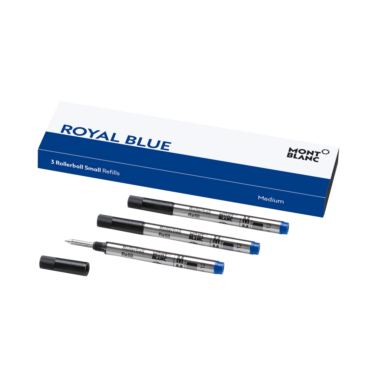 Montblanc Refill Small Rollerball Royal Blue Medium (3pk)