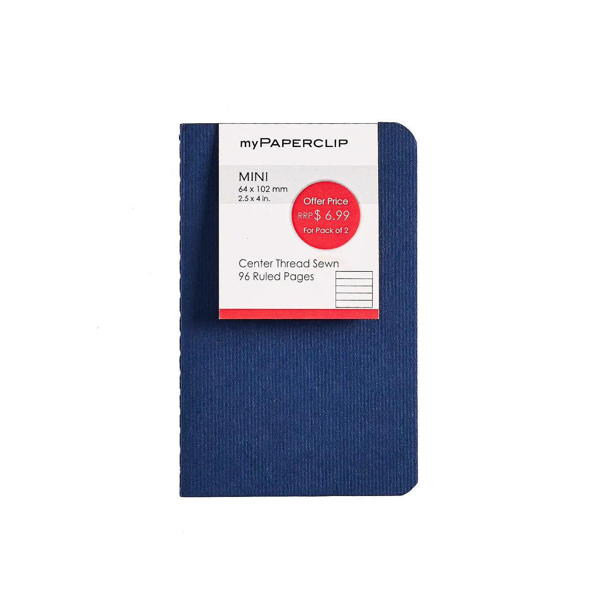 myPAPERCLIP Mini Notebook - Ruled