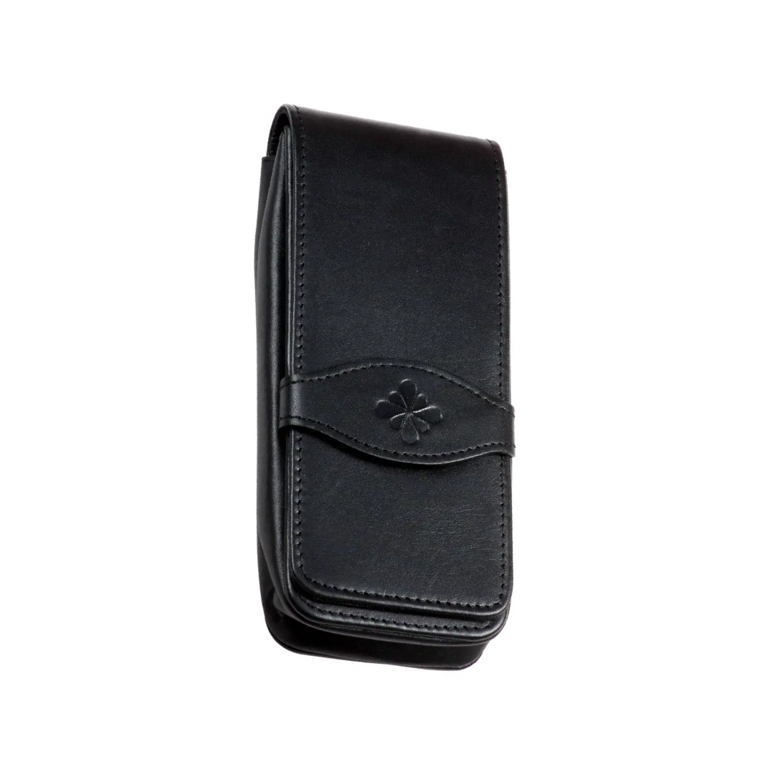 Diplomat 4-Pen Leather Pouch Black
