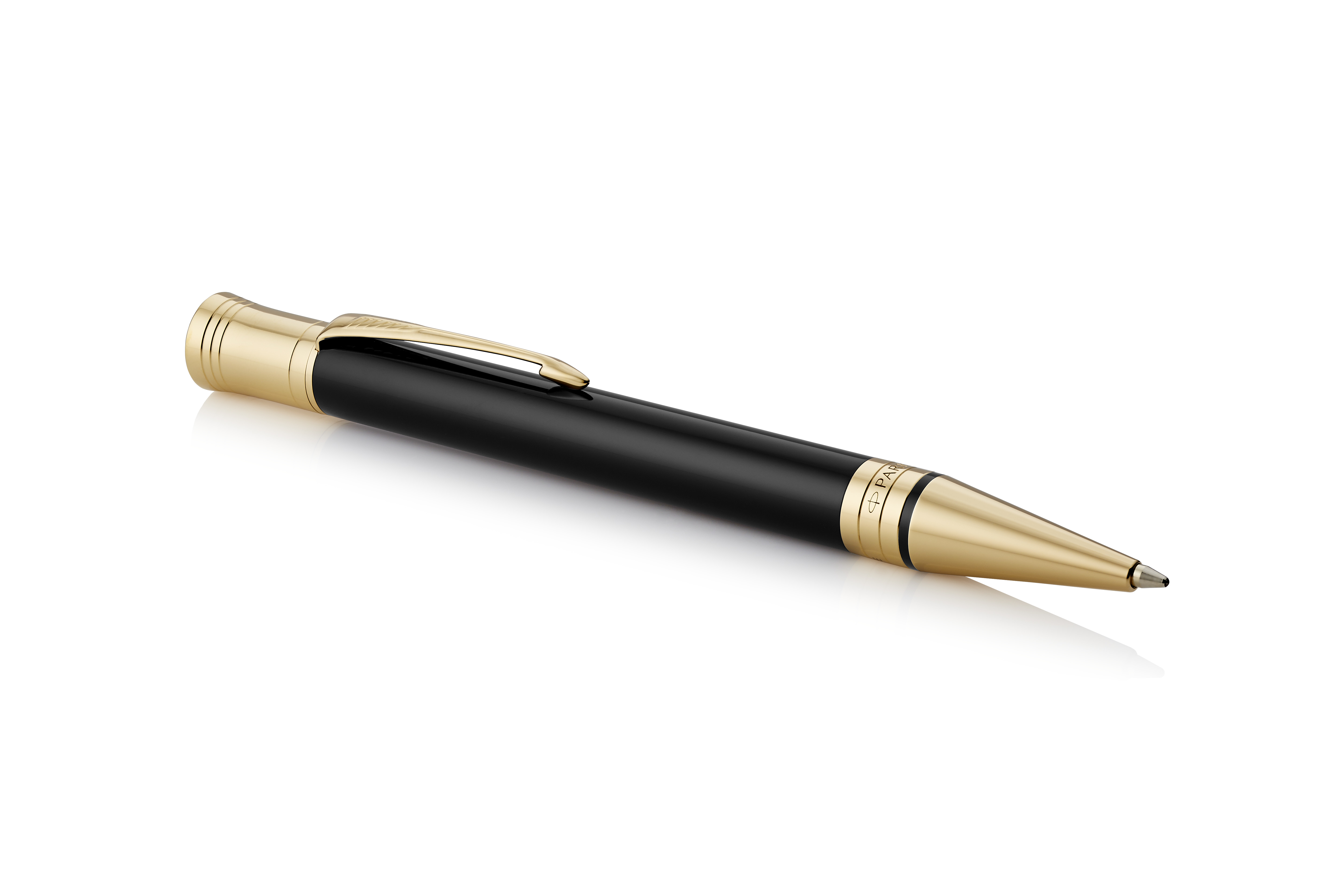 Parker Duofold Black Gold Trim Ballpoint - Pencraft the boutique