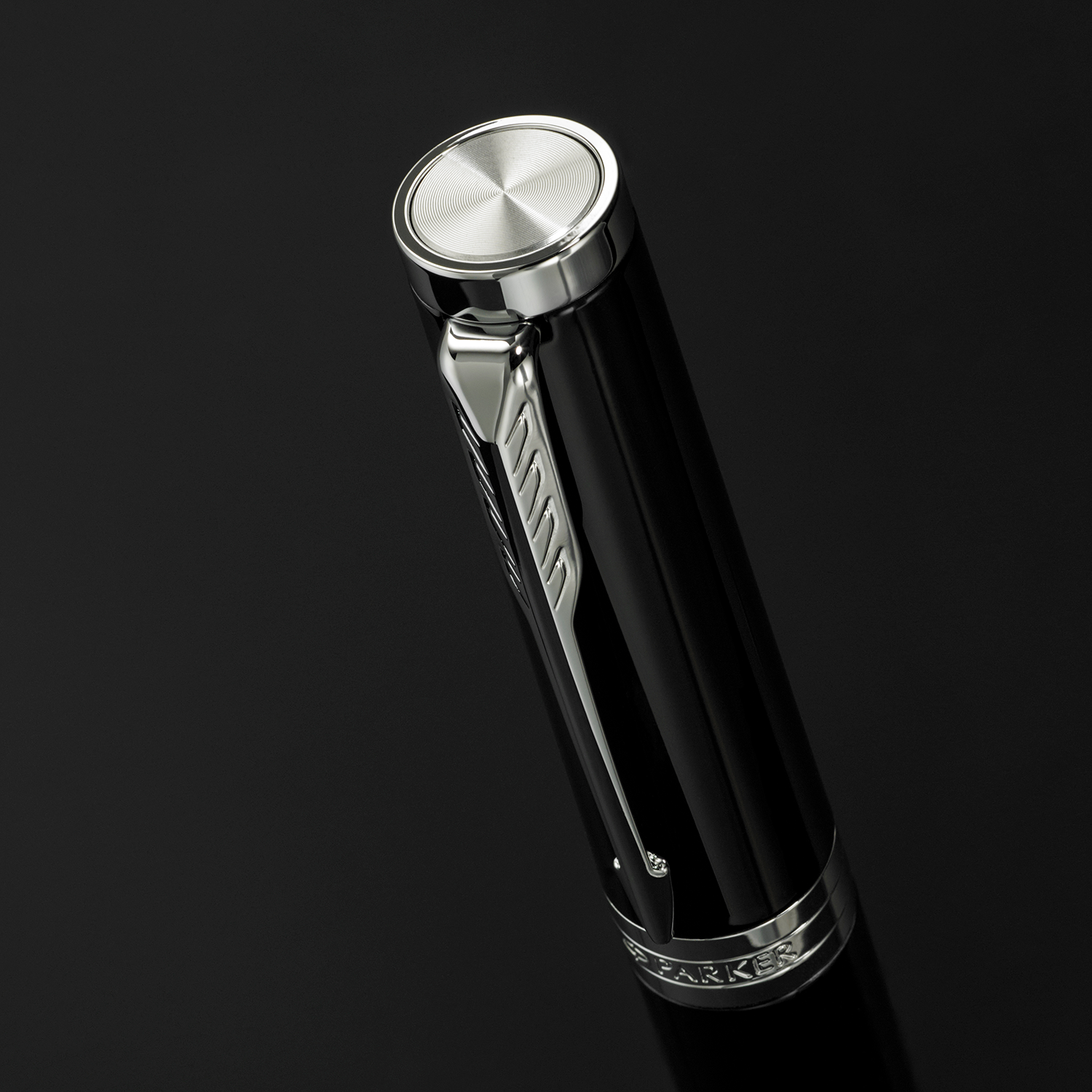 Parker Ingenuity Black Lacquer Chrome Trim Fountain Pen Fine Nib - Pencraft the boutique