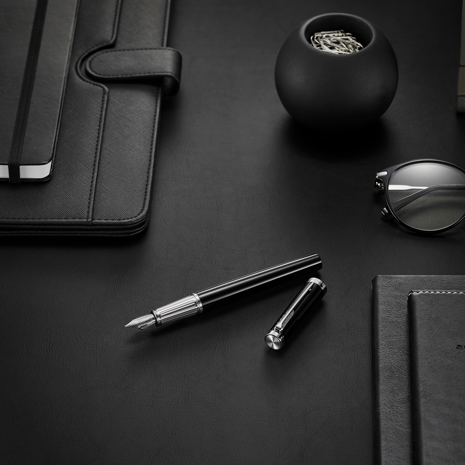 Parker Ingenuity Black Lacquer Chrome Trim Fountain Pen Fine Nib - Pencraft the boutique