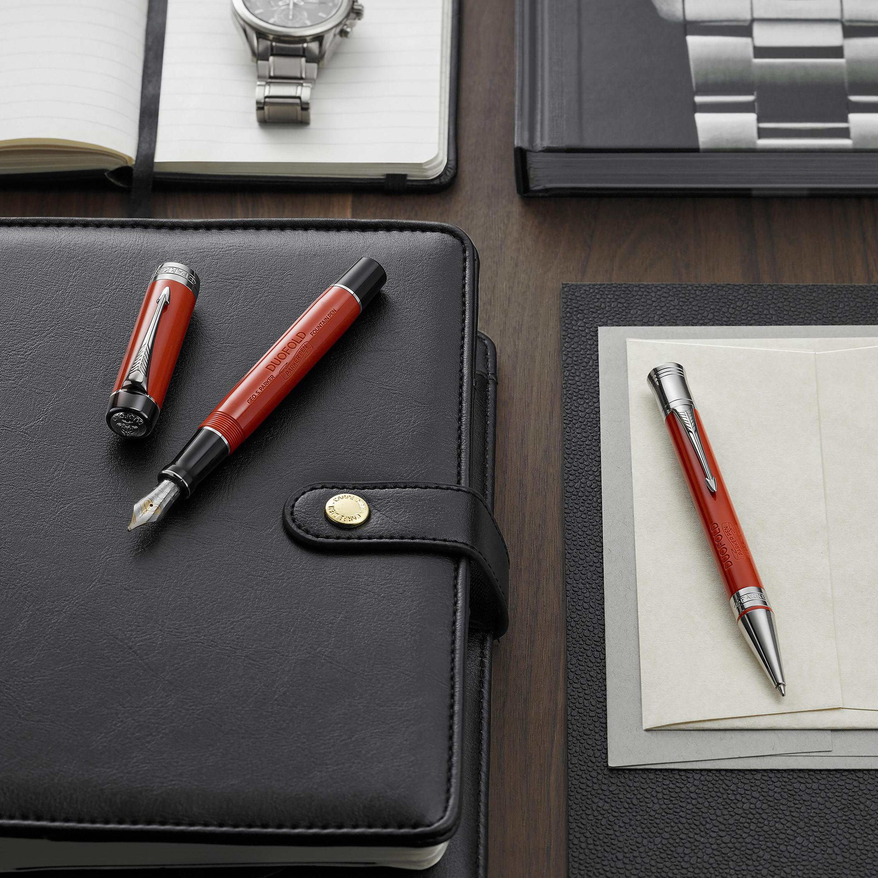 Parker Duofold Classic Big Red Vintage Fountain Pen, Medium - Pencraft the boutique