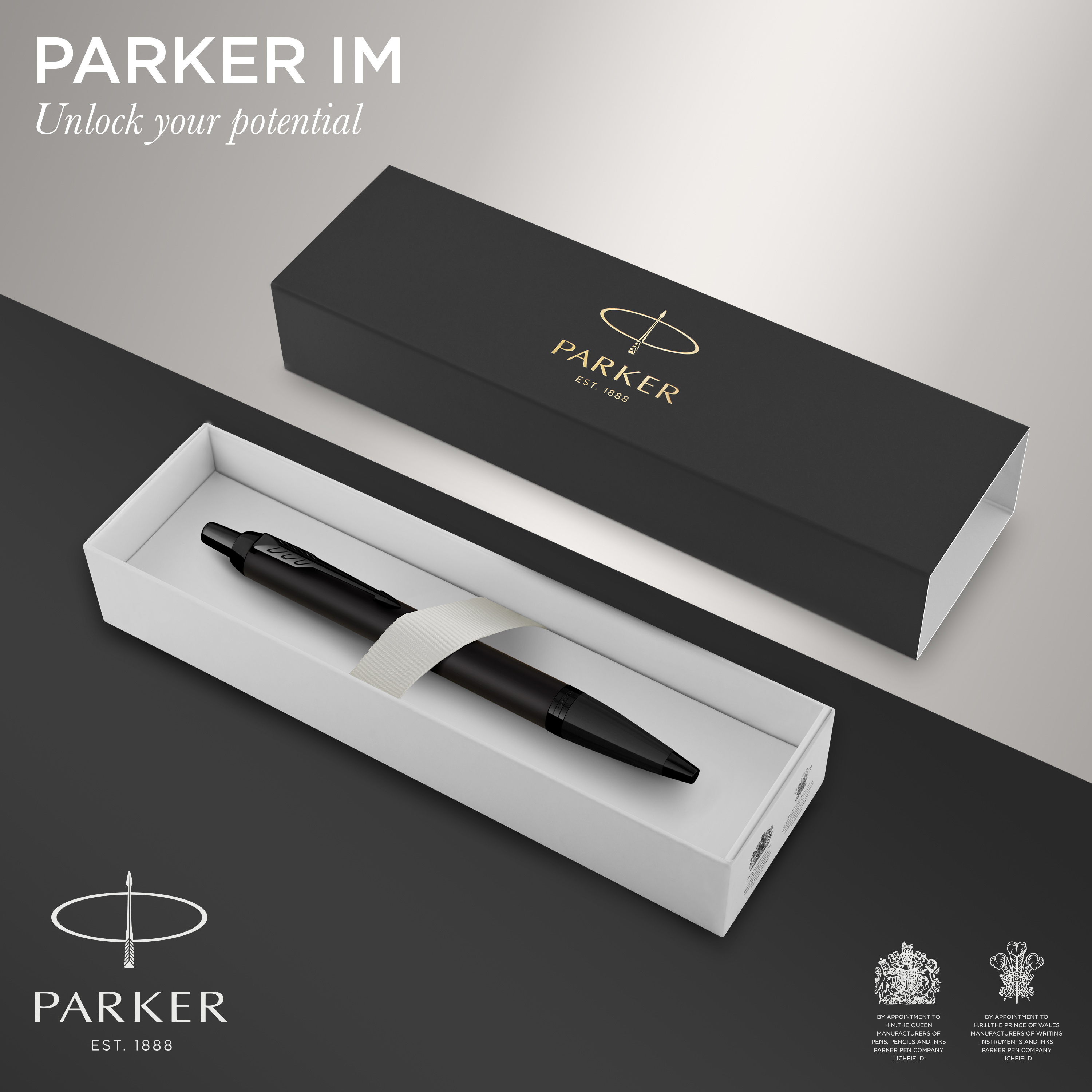 Parker IM Matte Black Black Trim Ballpoint - Pencraft the boutique