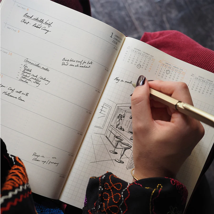 Rhodia 2026 Diary Weekly Vertical A5 - Pencraft the boutique