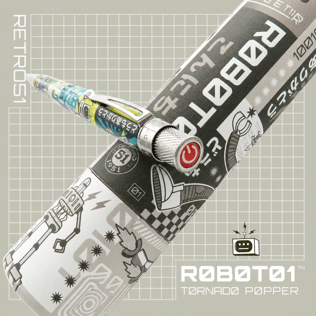 Retro 51 Tornado Popper R0B0T01 Rollerball