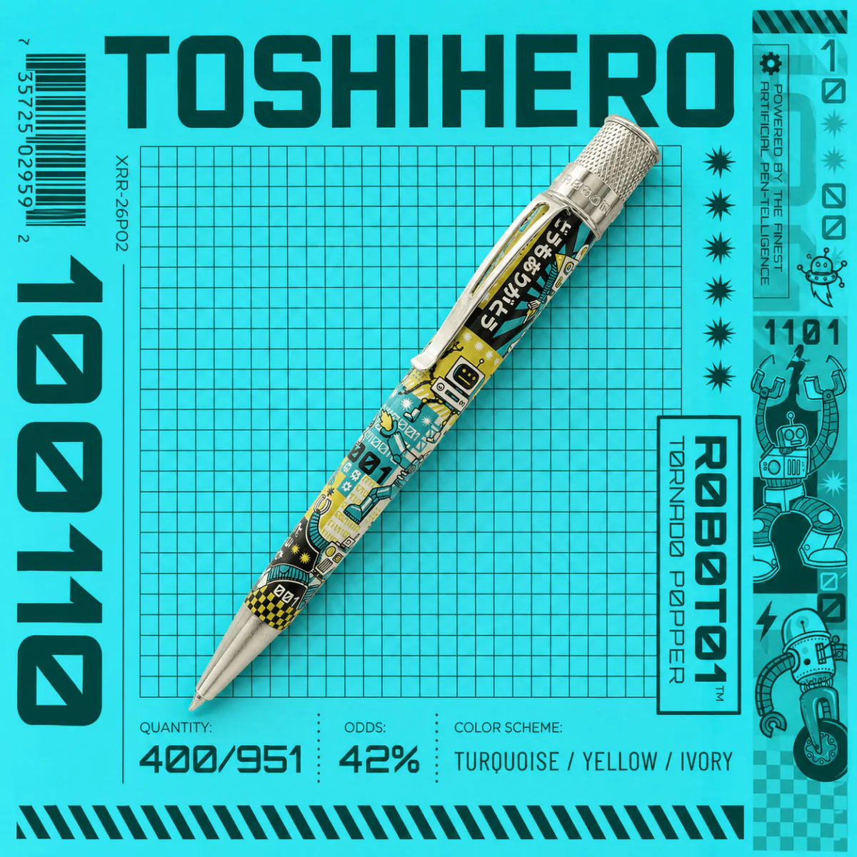 Retro 51 Tornado Popper R0B0T01 Rollerball
