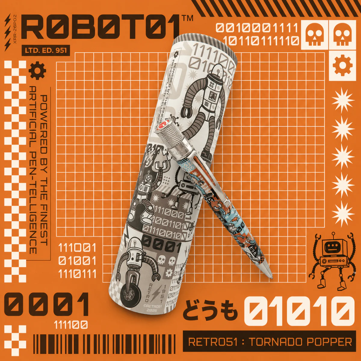 Retro 51 Tornado Popper R0B0T01 Rollerball