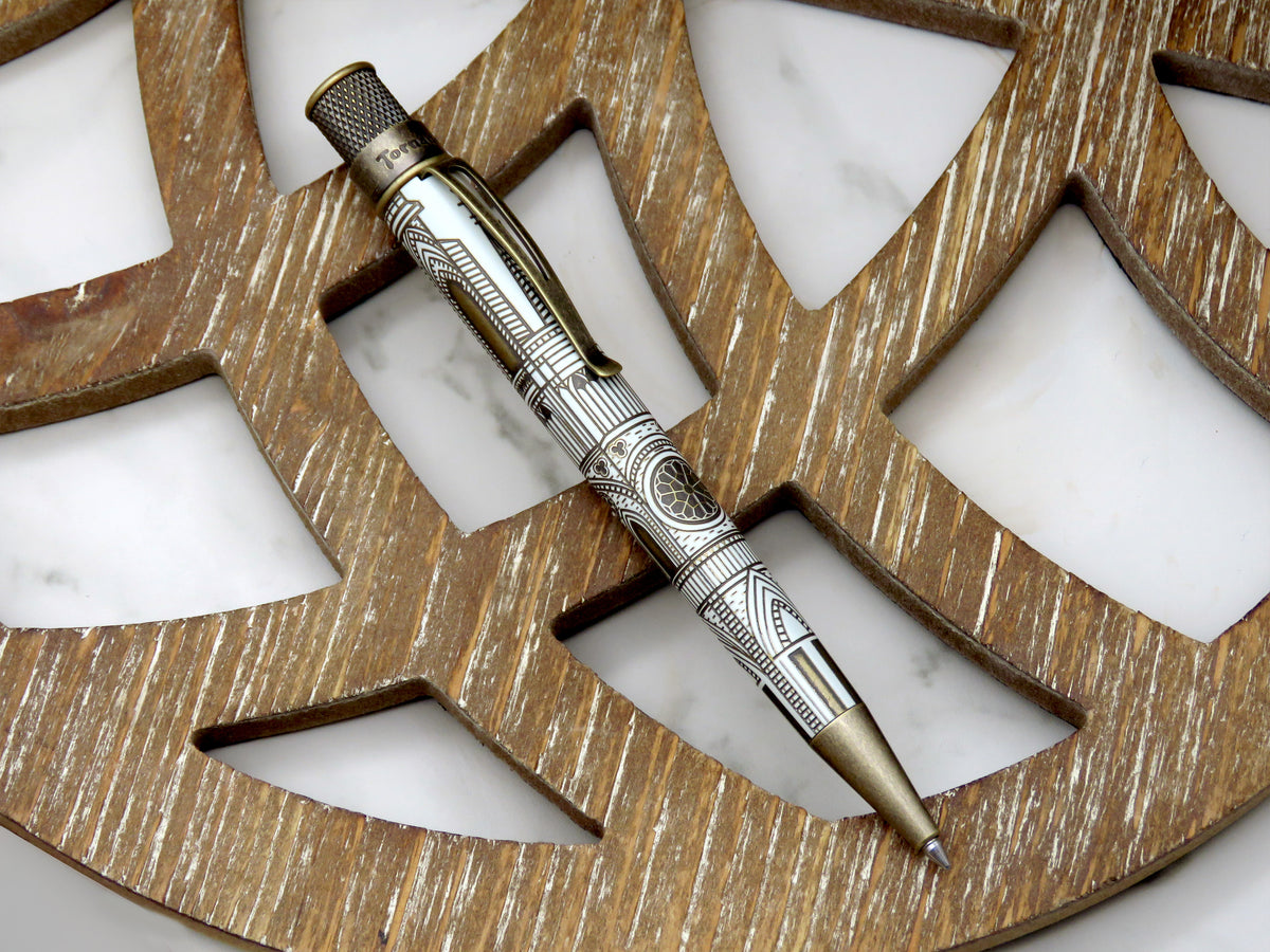 Retro 51 Tornado Vintage Metalsmith Cathedral Rollerball