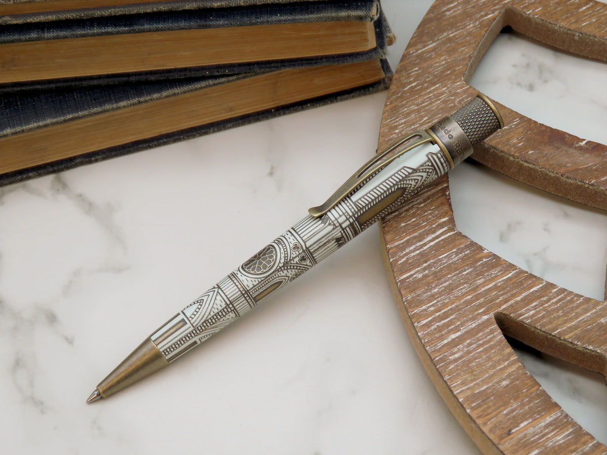 Retro 51 Tornado Vintage Metalsmith Cathedral Rollerball