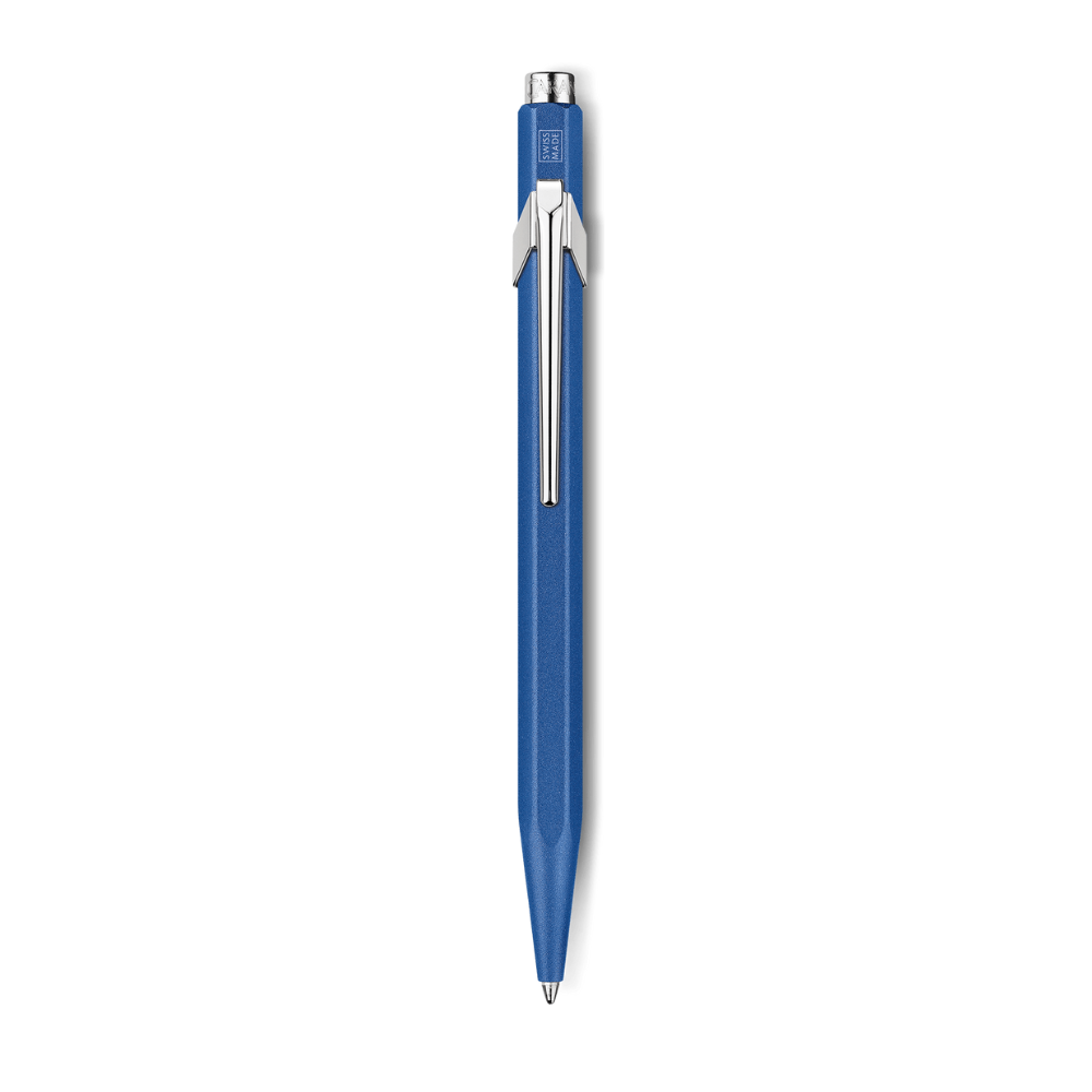 Caran d'Ache 849 COLORMAT-X Blue Ballpoint Pen - Pencraft the boutique