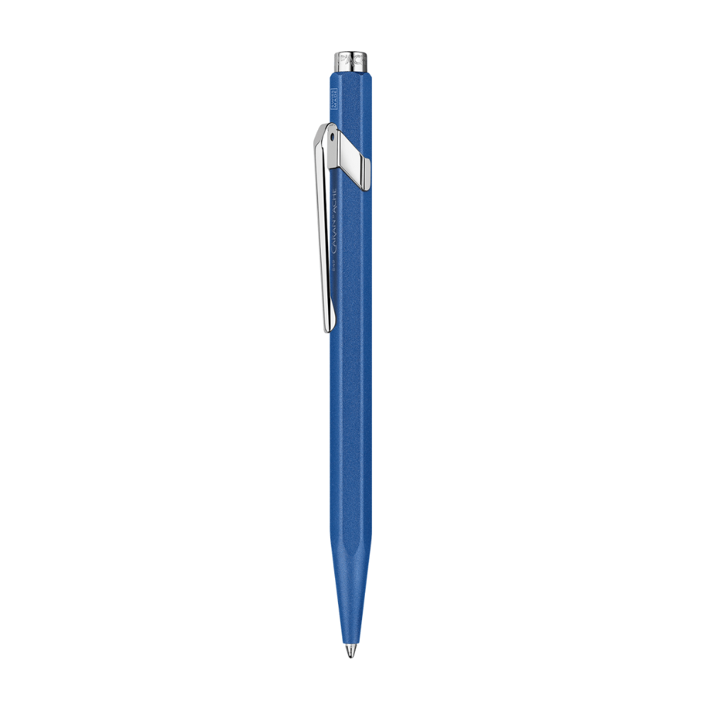Caran d'Ache 849 COLORMAT-X Blue Ballpoint Pen - Pencraft the boutique