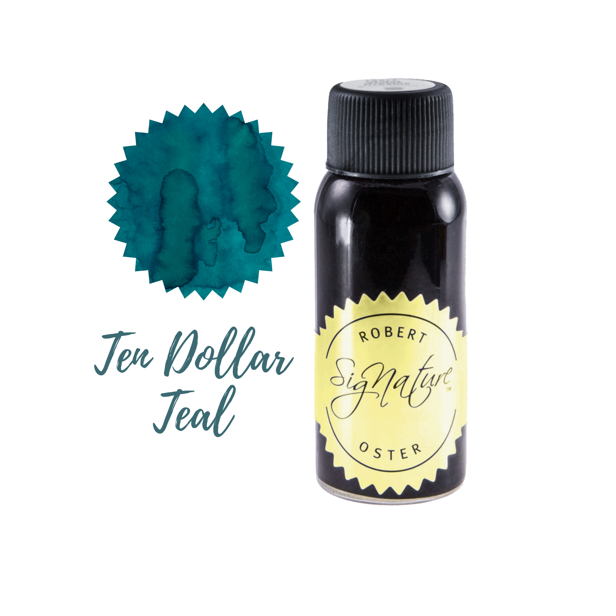 Robert Oster Signature Ink Bottle LE Ten Dollar Teal - Pencraft the boutique