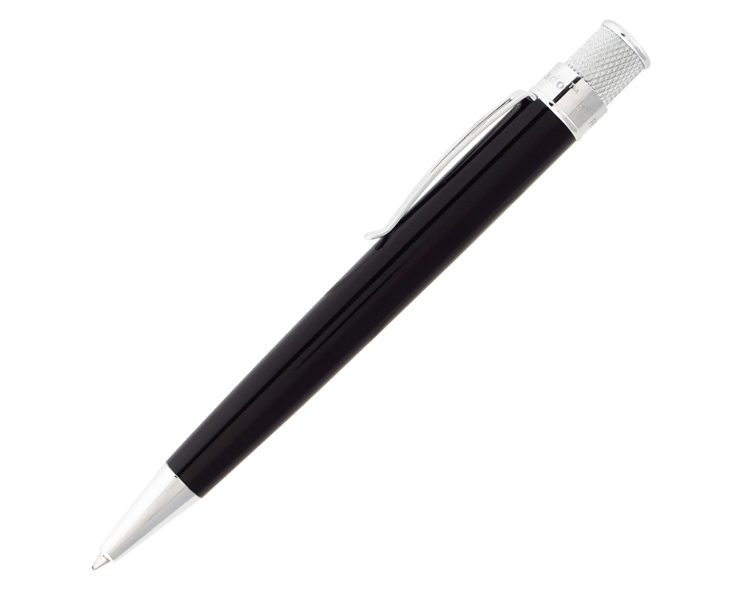 Retro 51 Tornado Classic Lacquer Black Rollerball - Pencraft the boutique
