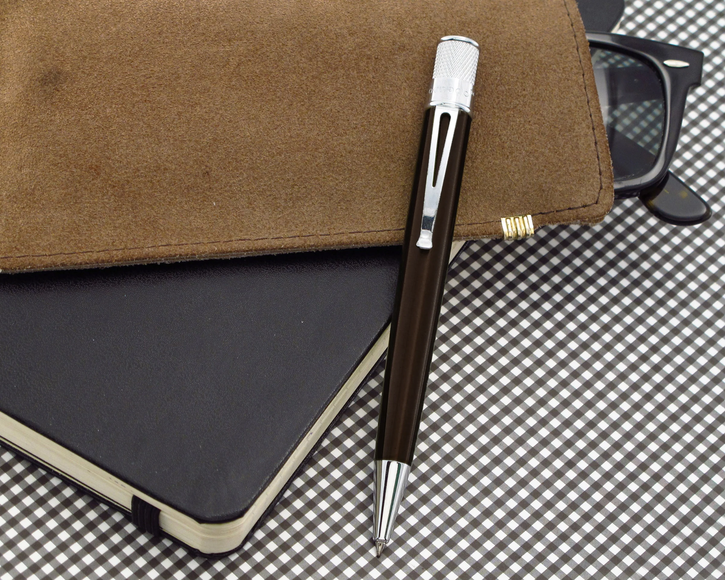 Retro 51 Tornado Classic Lacquer Brown Chrome Rollerball - Pencraft the boutique