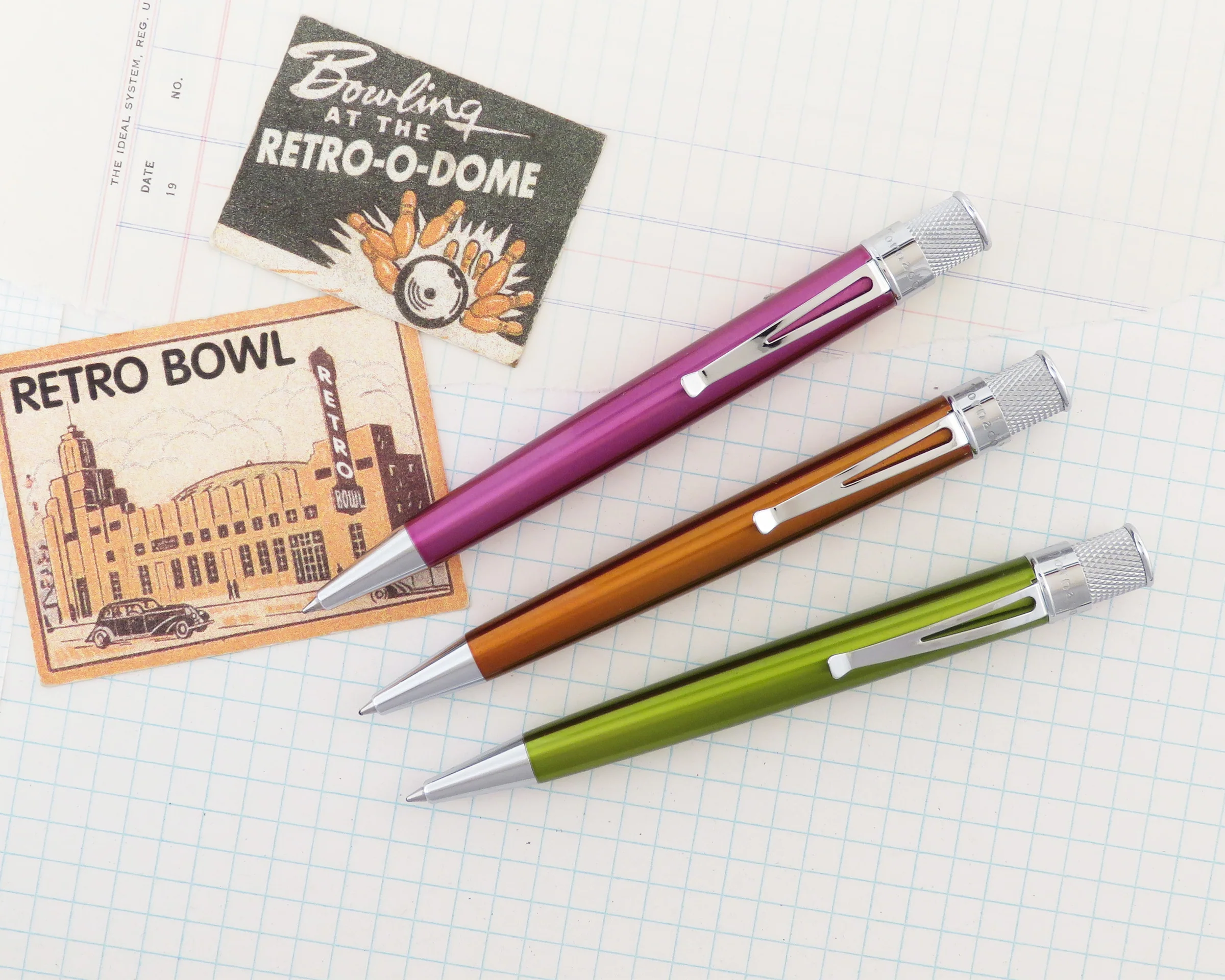 Retro 51 Tornado Classic Lacquer Kiwi Rollerball - Pencraft the boutique