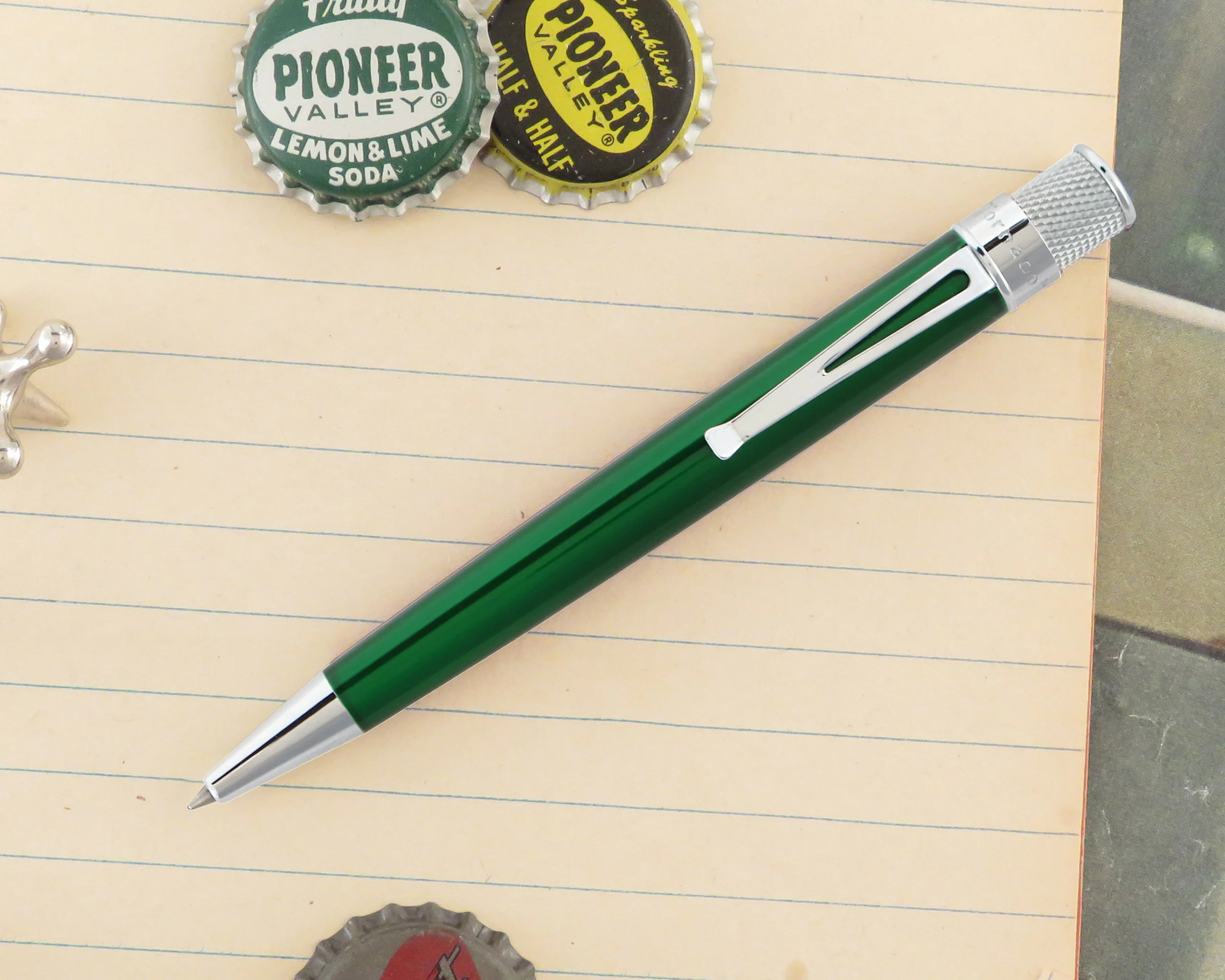 Retro 51 Tornado Classic Lacquer Green Rollerball - Pencraft the boutique
