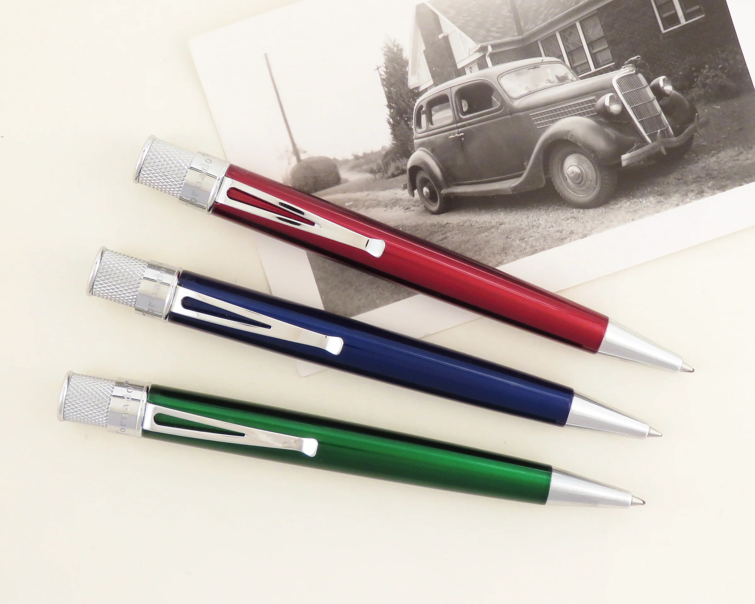 Retro 51 Tornado Classic Lacquer Green Rollerball - Pencraft the boutique