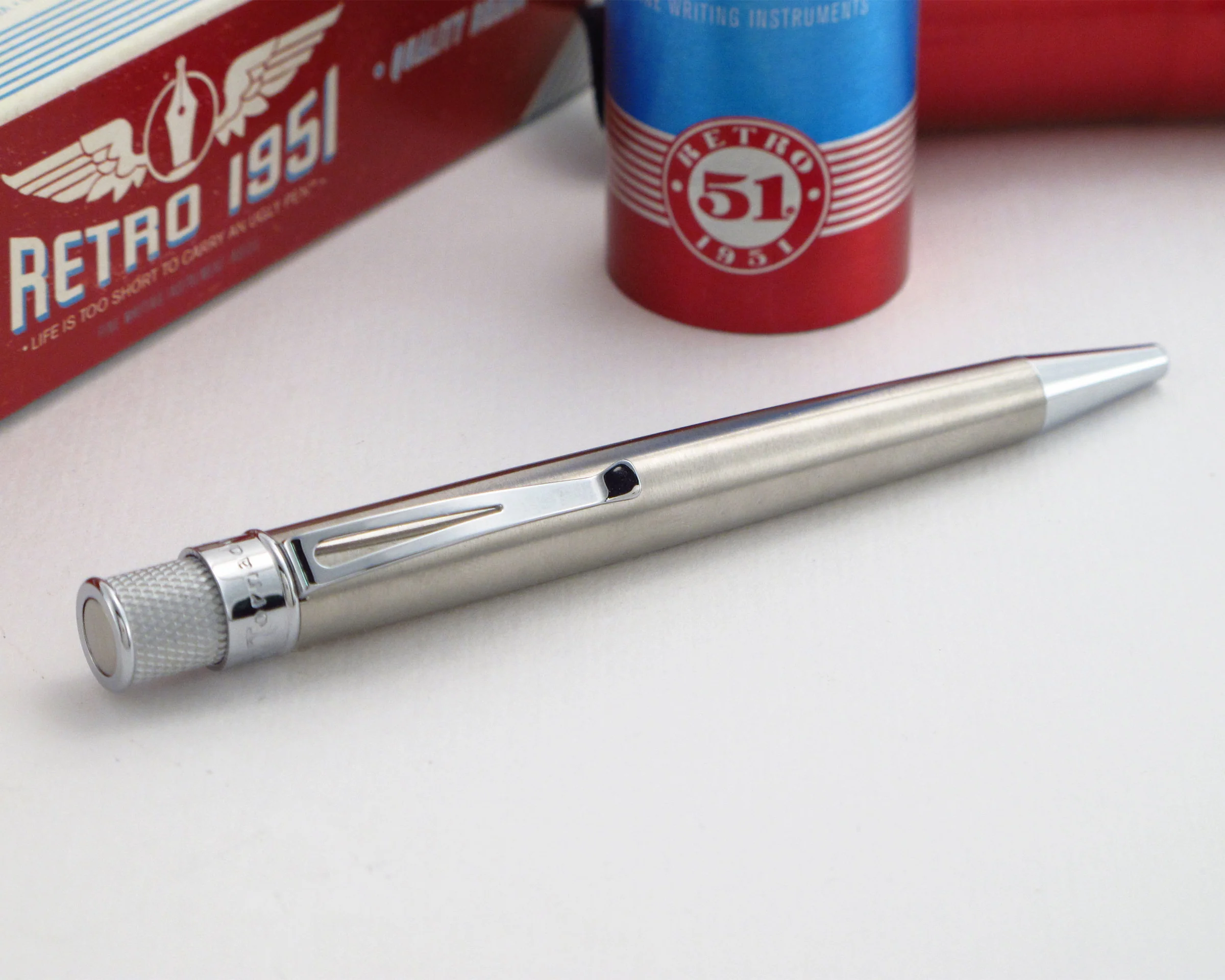 Retro 51 Tornado Classic Stainless - Pencraft the boutique