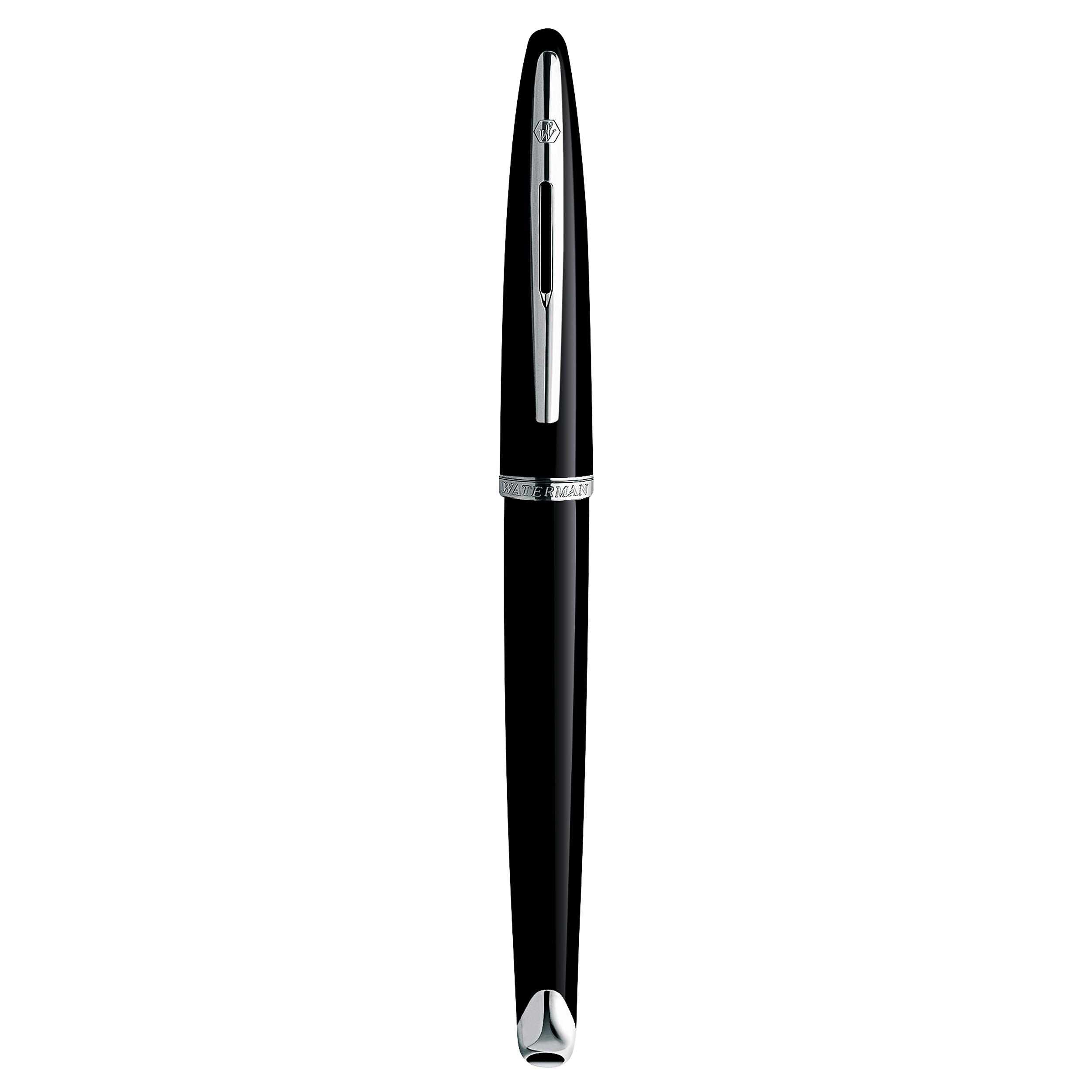 Waterman Carene Black Sea Silver Trim Fountain Pen Medium - Pencraft the boutique