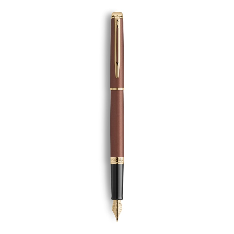 Waterman Hemisphere Metallic Copper Red Gold Trim Fountain Pen