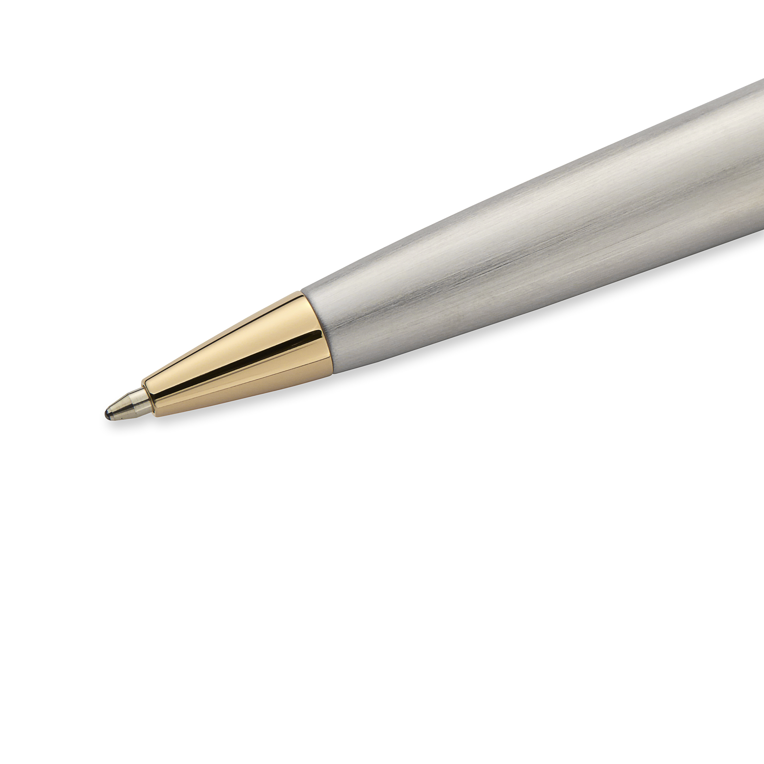Waterman Expert Stainless Steel Gold Trim Ballpoint - Pencraft the boutique