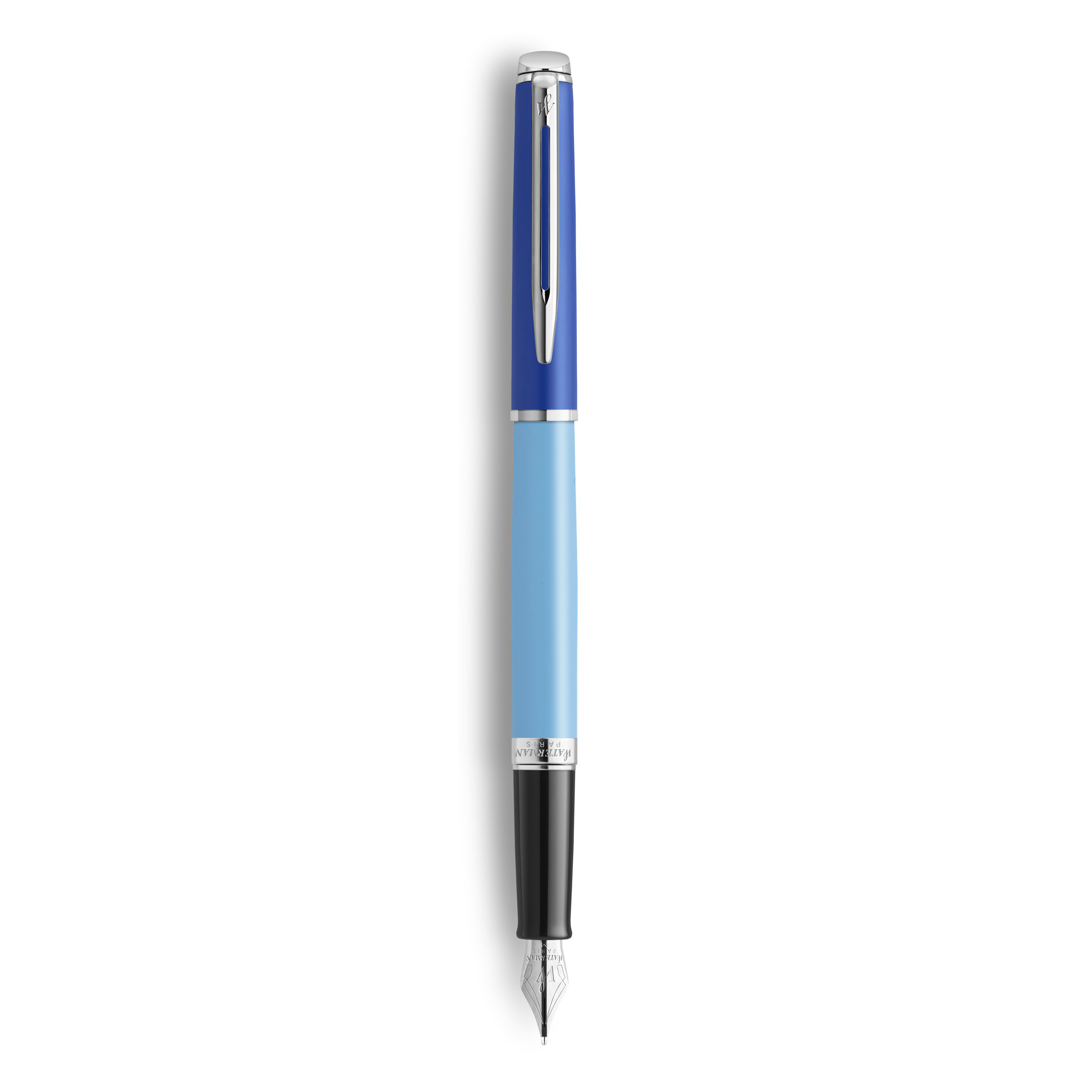 Waterman Hemisphere Colour Blocking Blue Chrome Trim Fountain Pen - Pencraft the boutique