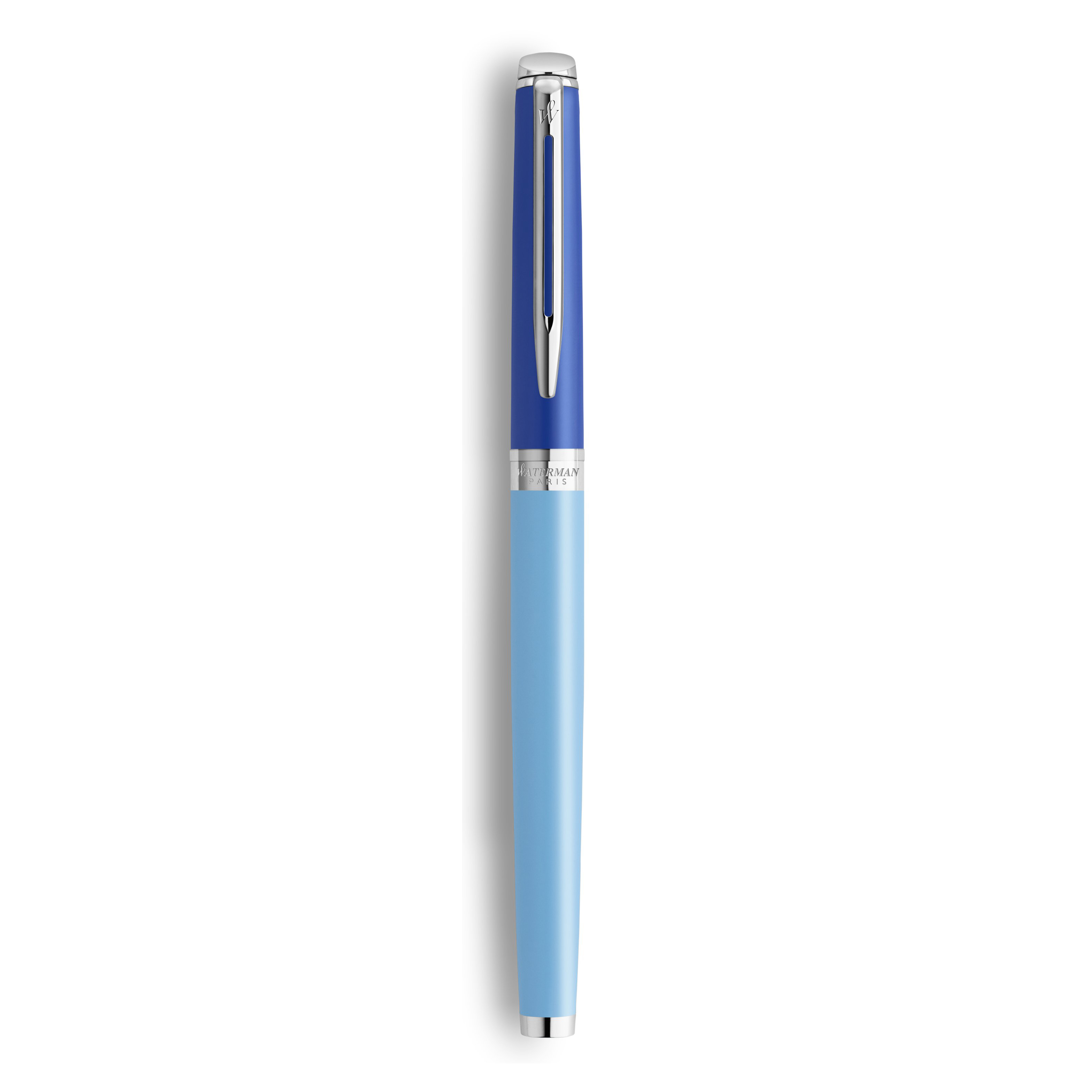 Waterman Hemisphere Colour Blocking Blue Chrome Trim Fountain Pen - Pencraft the boutique