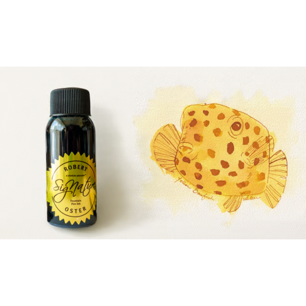 Robert Oster Yellow Boxfish Ink Bottle 50ml