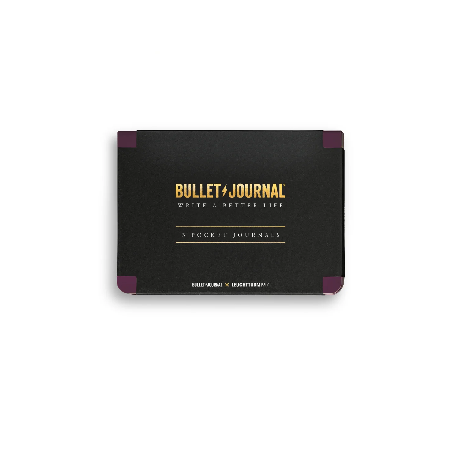 Leuchtturm1917 Bullet Journal Notebook 3 Pack Pocket Dotted Purple
