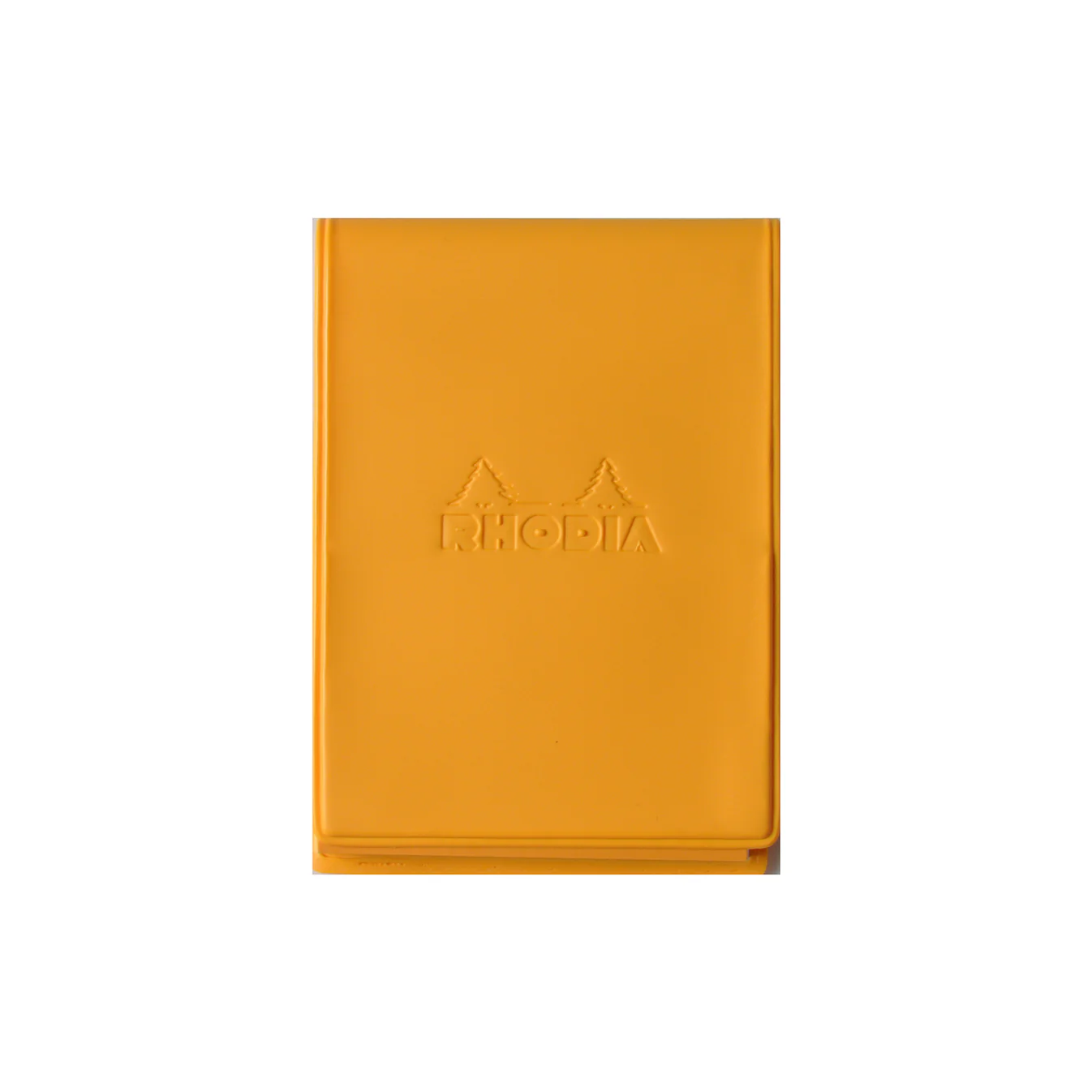 Rhodia A7 #11 Top Stapled Ruled Orange PVC Cover