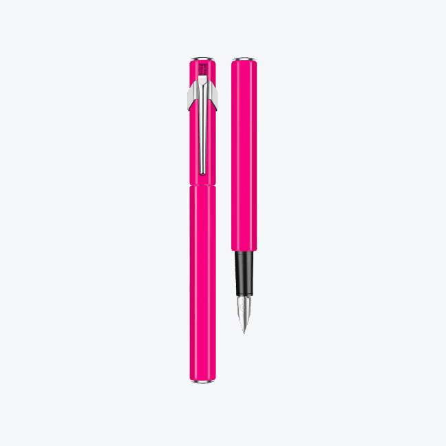 Caran d'Ache Office 849 Fluo Line Fountain Pen Metal Pink