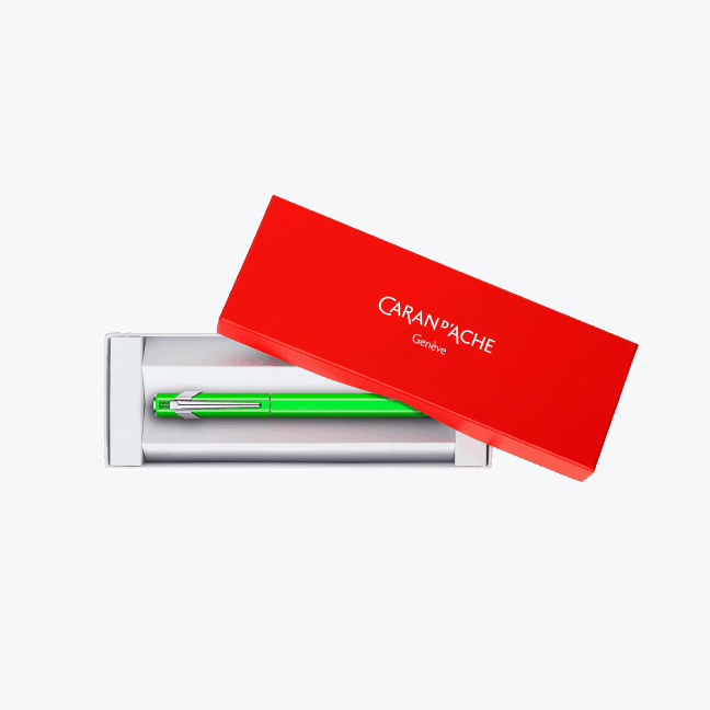 Caran d'Ache Office 849 Fluo Line Fountain Pen Metal Green