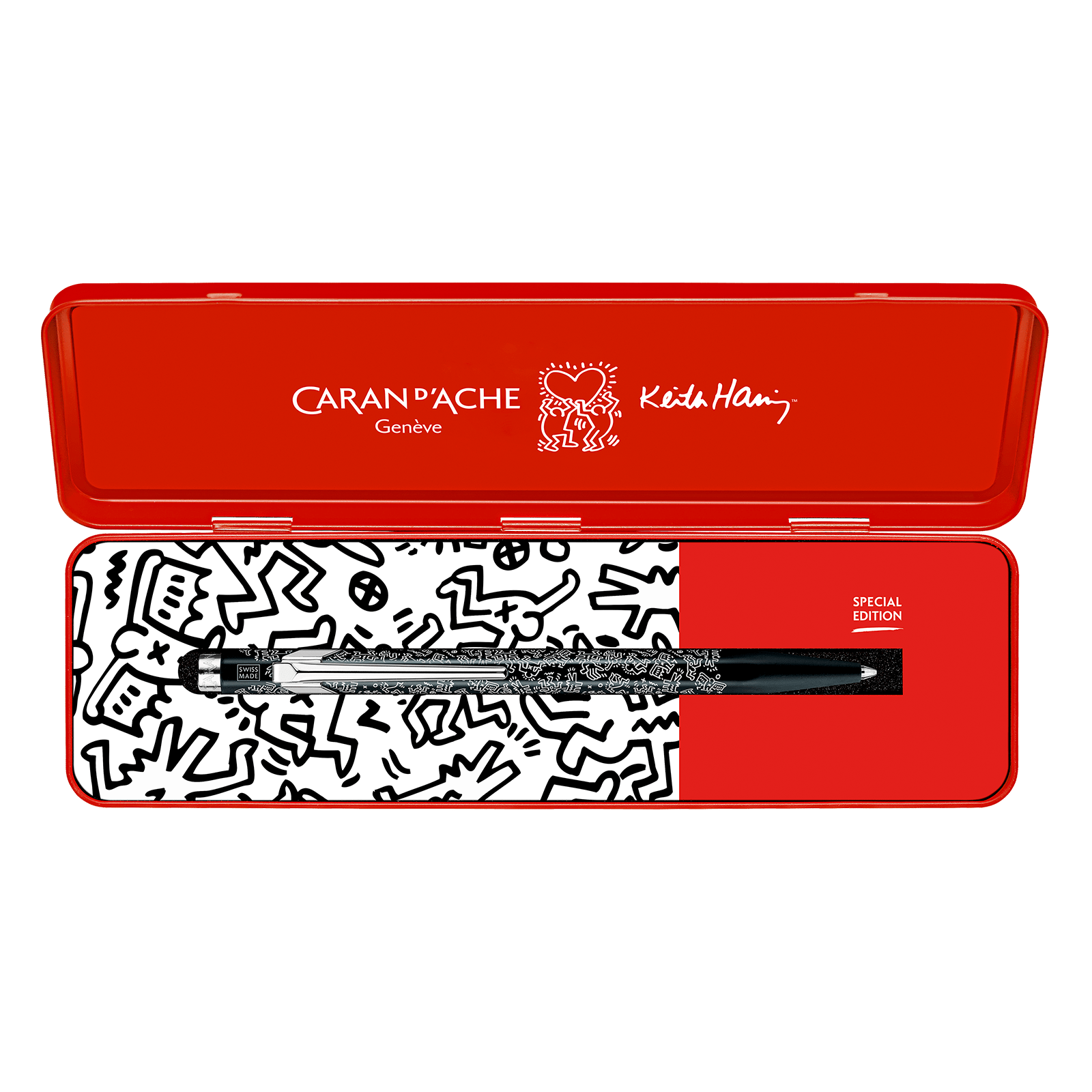 Caran D'Ache + Keith Haring 849 Special Edition Black Ballpoint - Pencraft the boutique