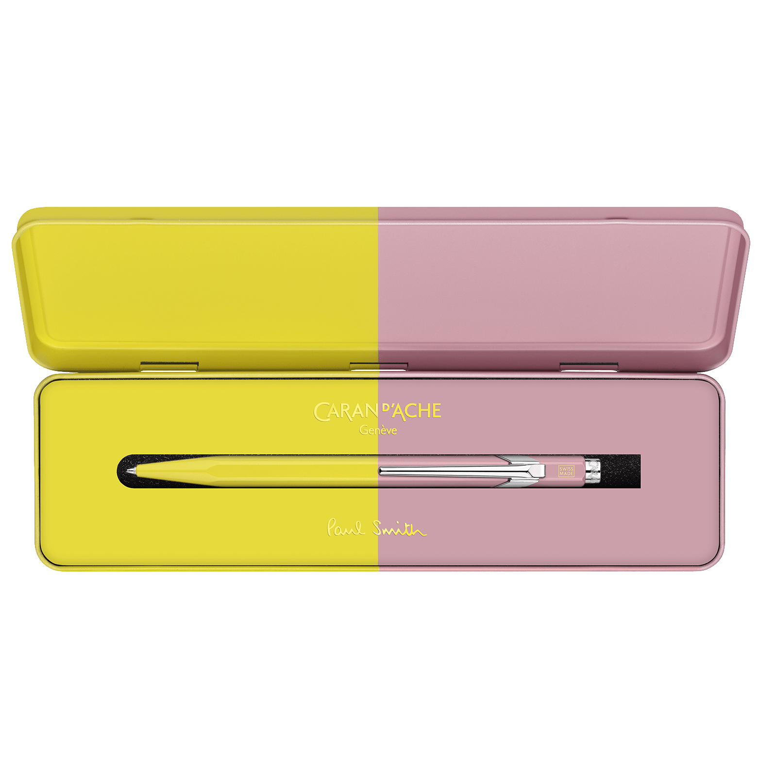 Caran D'Ache + Paul Smith Edition 4 849 Limited Edition Chartreuse Rose Ballpoint Pen - Pencraft the boutique