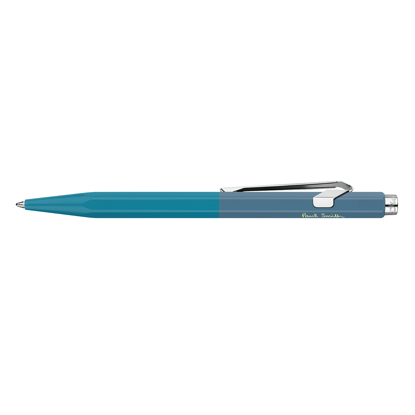 Caran D'Ache + Paul Smith Edition 4 849 Limited Edition Cyan Steel Ballpoint Pen - Pencraft the boutique