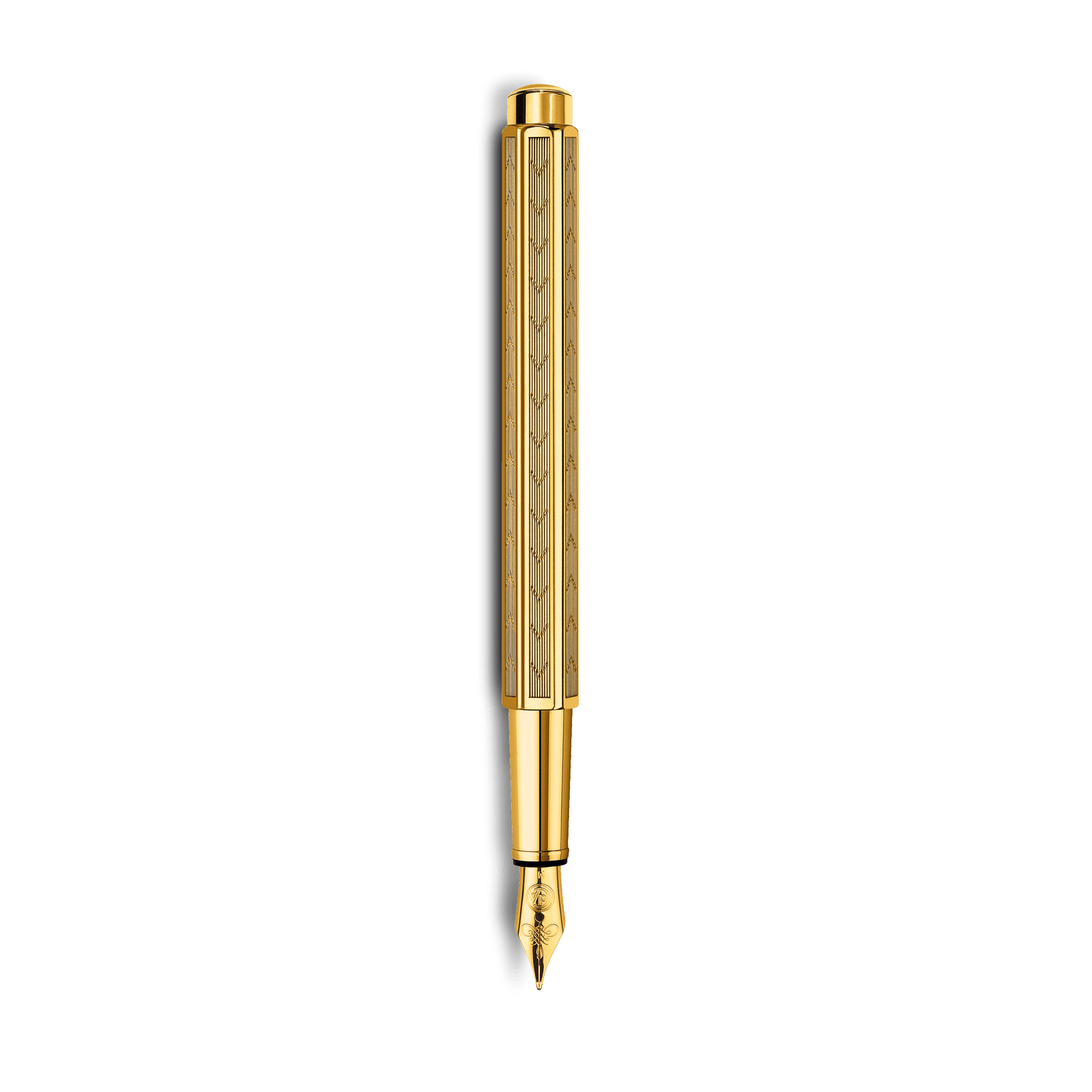Caran d’Ache Ecridor Chevron Gilded Gold Fountain Pen - Pencraft the boutique
