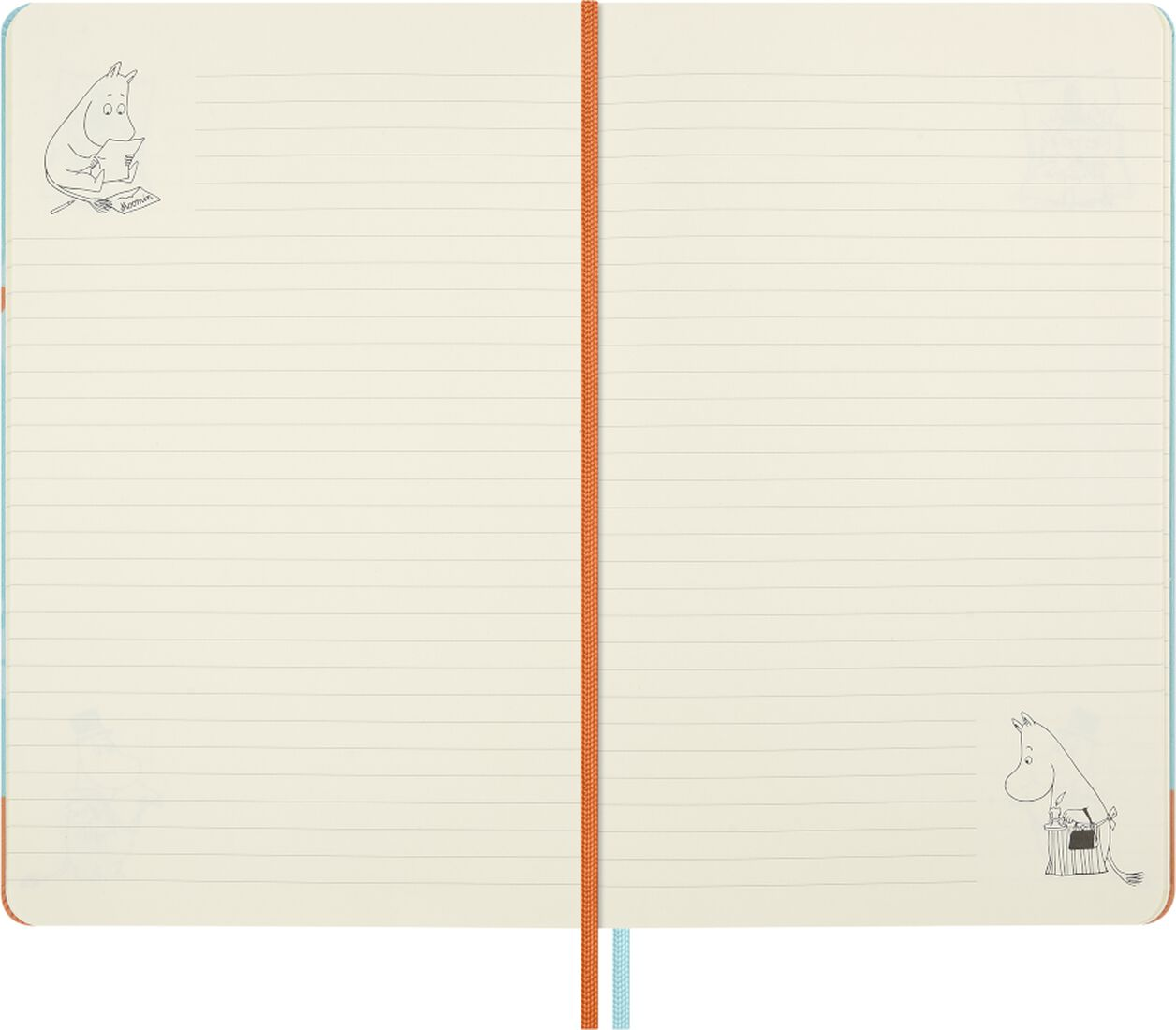 Moleskine Limited Edition Moomin Hardcover Notebook Large Ruled - Blue