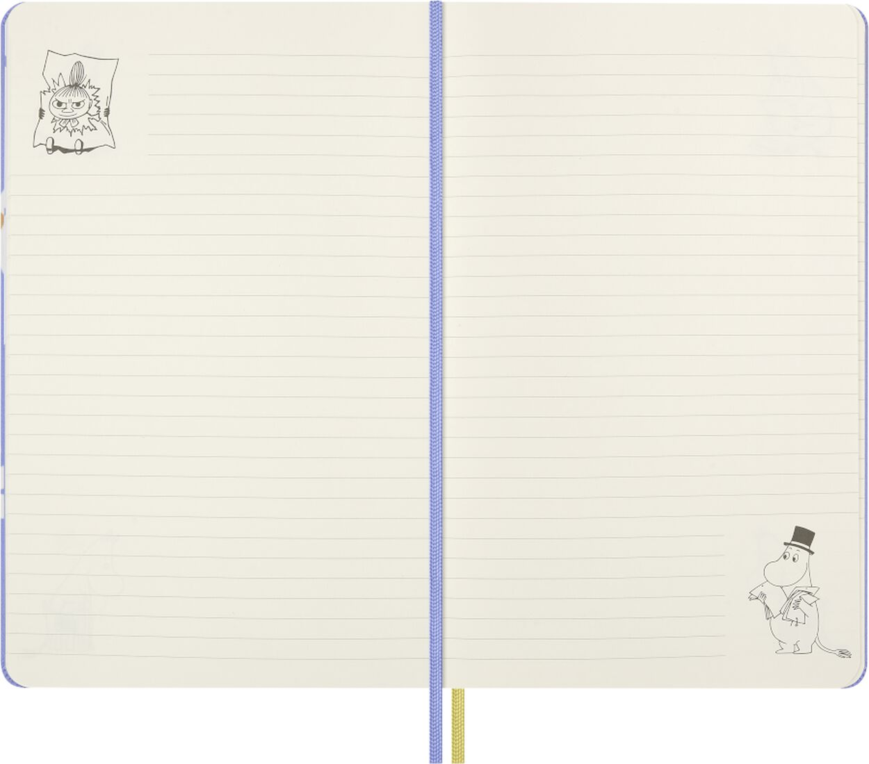 Moleskine Limited Edition Moomin Hardcover Notebook Large Ruled - Purple