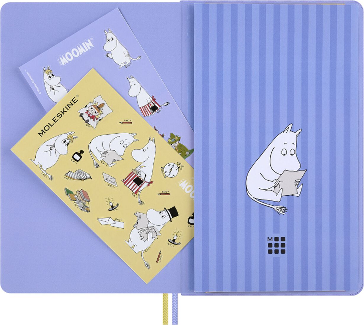 Moleskine Limited Edition Moomin Hardcover Notebook Large Ruled - Purple