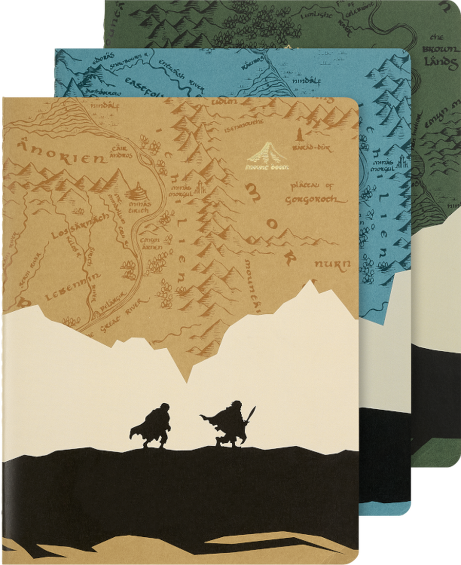 Moleskine - Cahier Notebook - Set of 3 - Ruled - Extra Large - Lord of the Rings