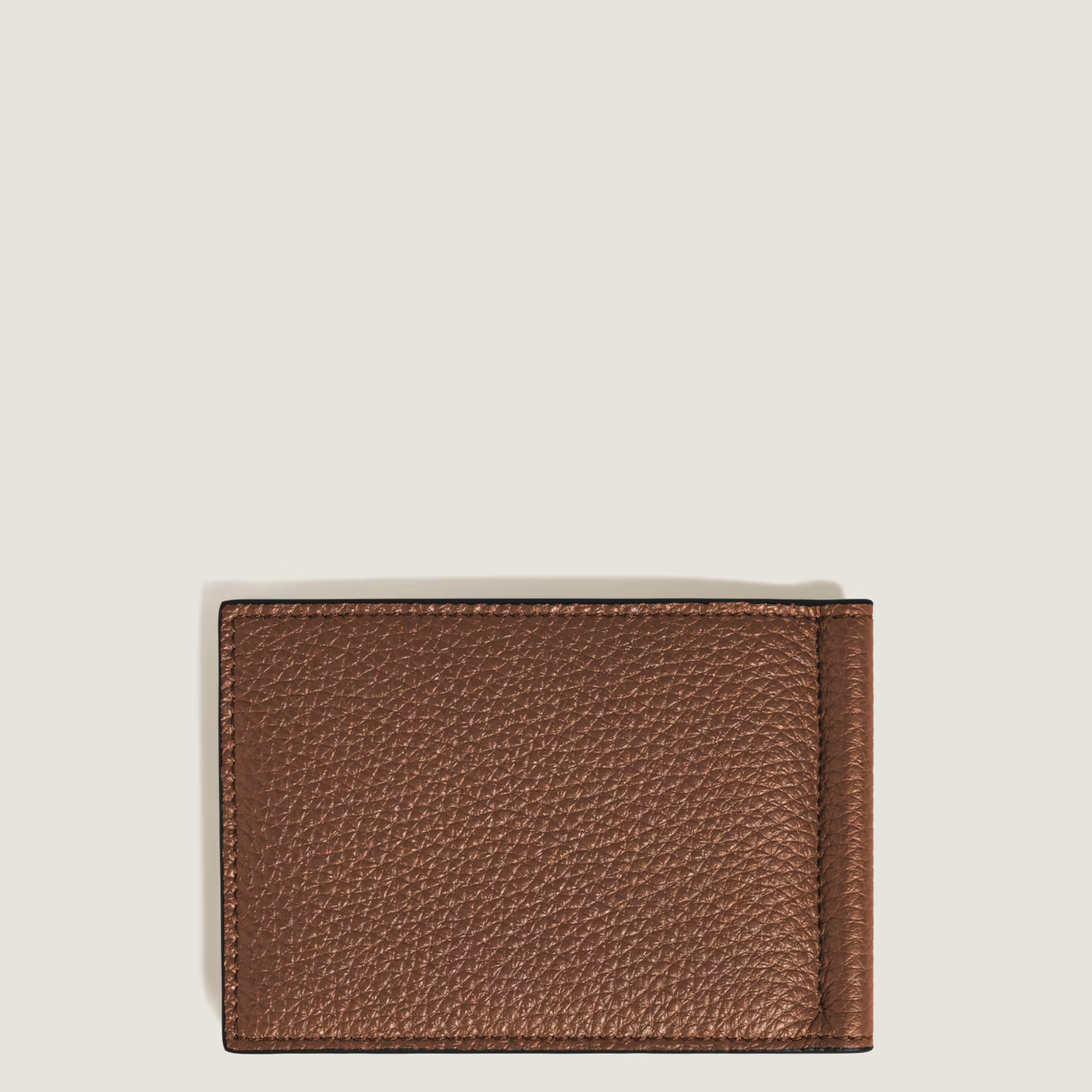 Montblanc Grain Wallet 6CC with Money Clip Fauve