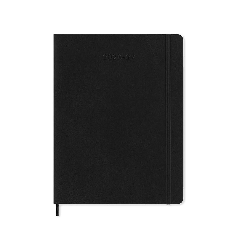 Moleskine 2026-27 18 Month Soft Cover Diary Weekly Notebook Extra Large Black