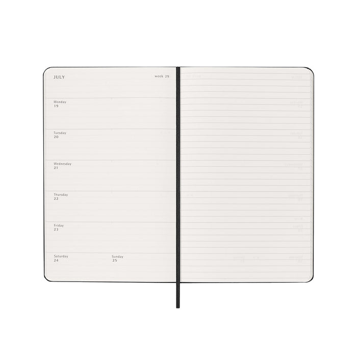 Moleskine 2027 12 Month Weekly Notebook Hardcover Diary Large - Black
