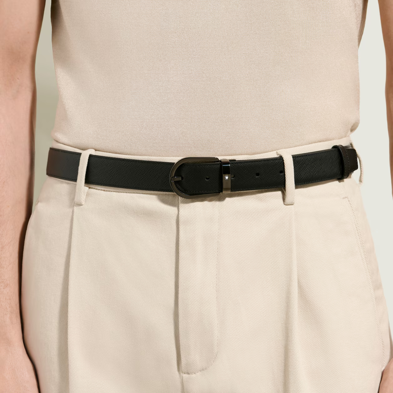 Montblanc Horseshoe 30 mm Belt in Sartorial Leather