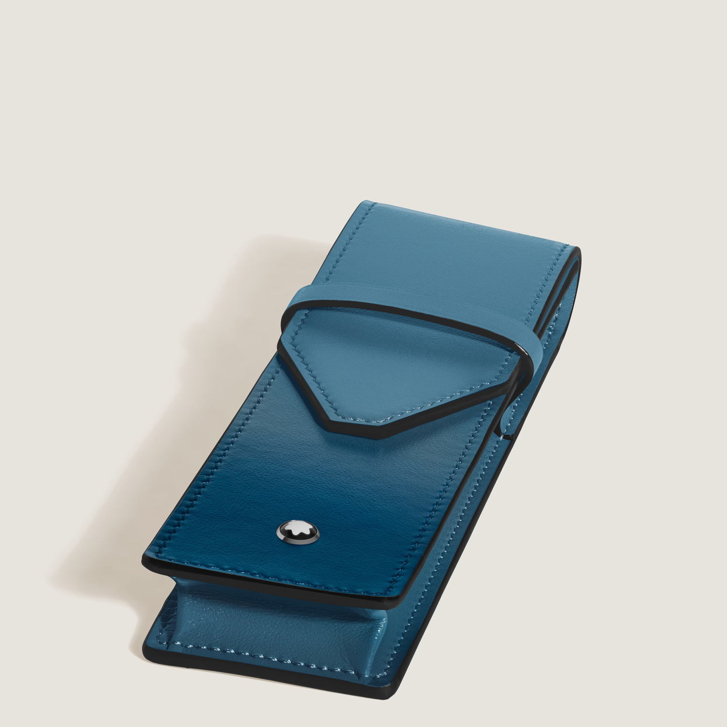 Montblanc Meisterstuck 2 Pen Pouch Sfumato Smoky Blue - Pencraft the boutique