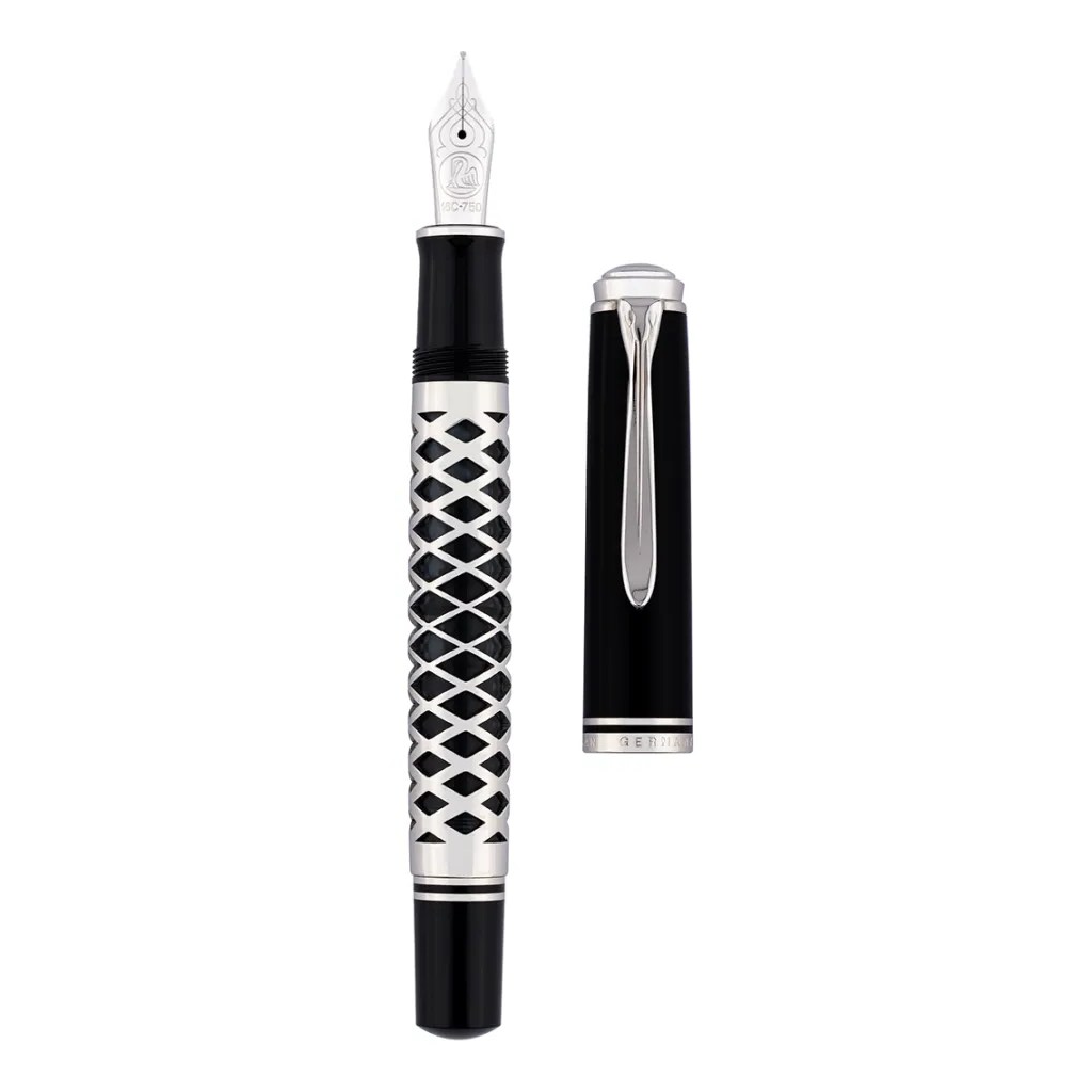 Pelikan Souverän M805 Black Metal Sleeve Fountain Pen - Pencraft the boutique