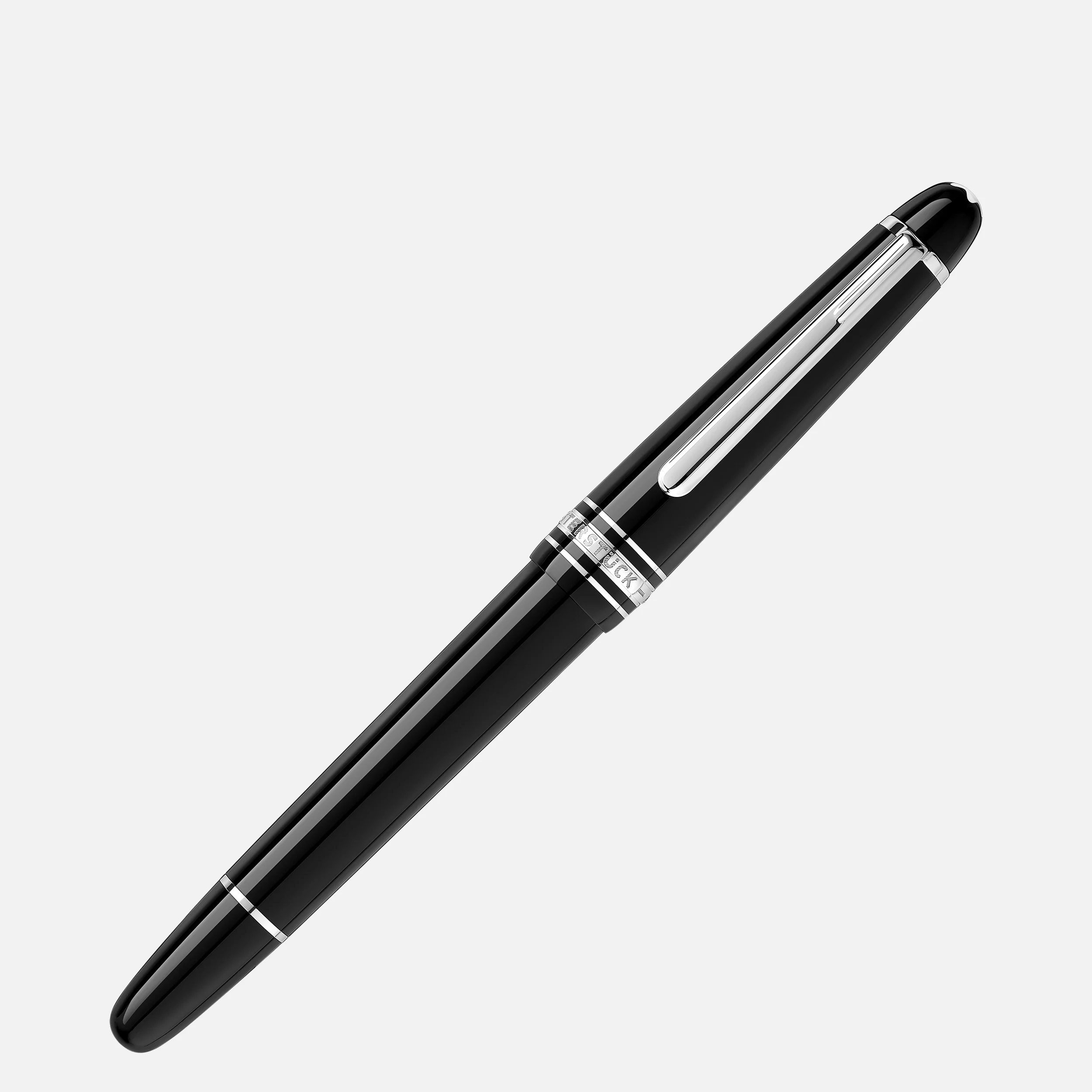 Montblanc Meisterstuck Classique Black Platinum Fountain Pen - Pencraft the boutique