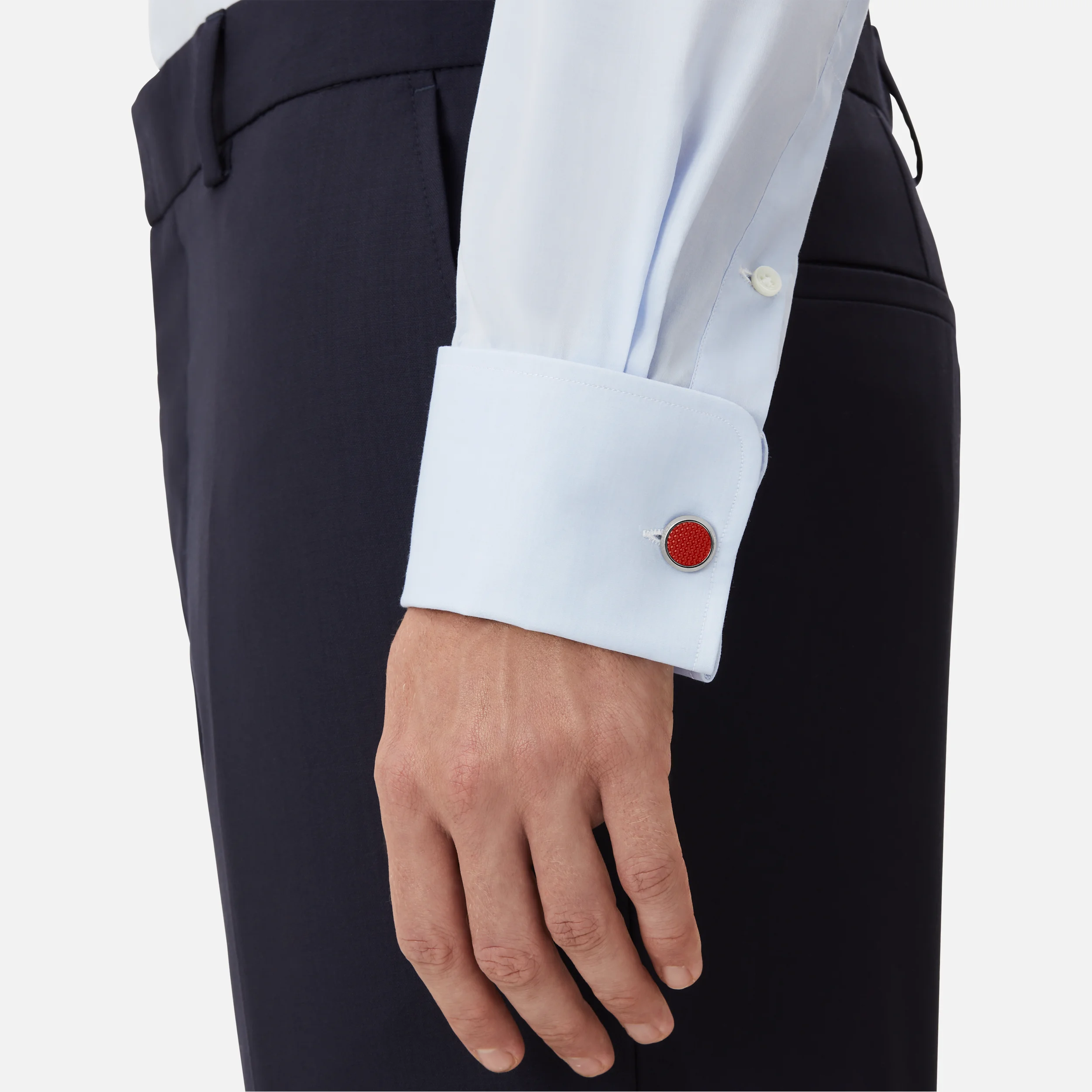 Montblanc Cufflink Red Hour Steel Lacquer - Pencraft the boutique