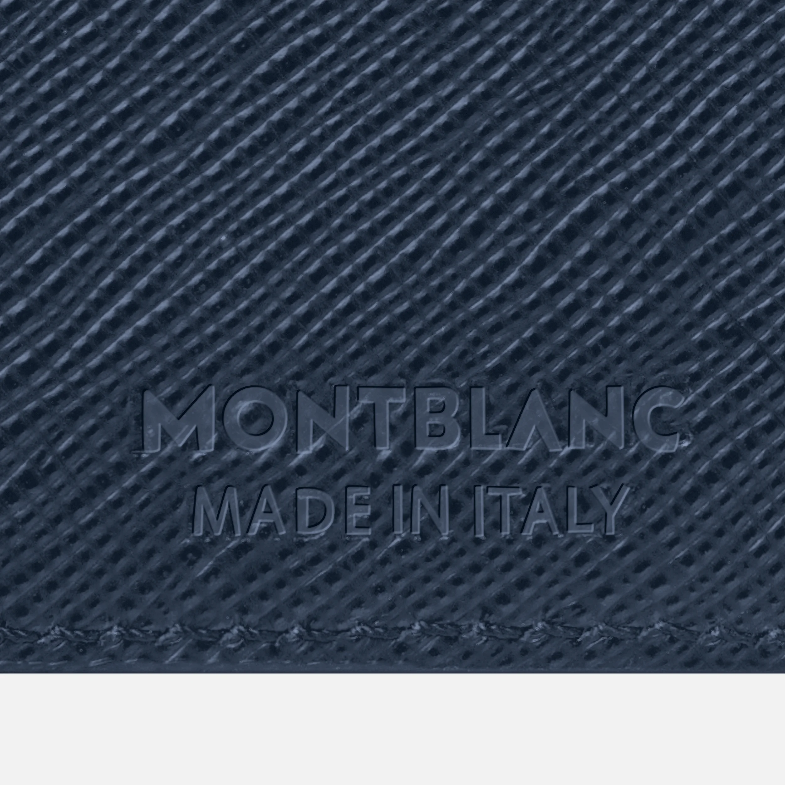 MONTBLANC SARTORIAL PASSPORT HOLDER INK BLUE - Pencraft the boutique